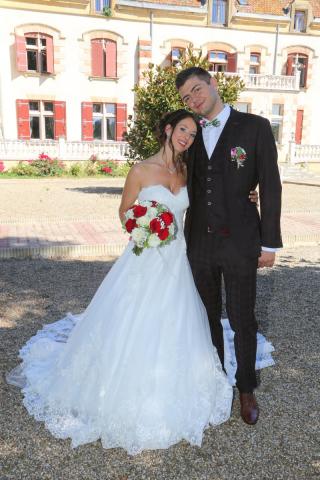 Costume de mariage Mr HECTOR bordeaux à carreaux