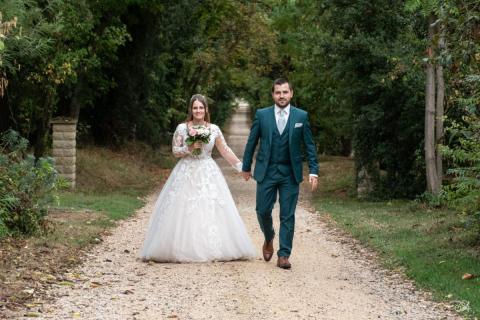 Costume de mariage 3 pièces vert CAMILLIANO