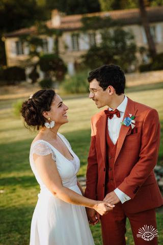 Costume de mariage terracotta Benis