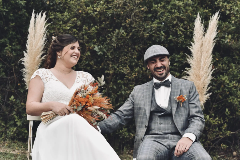 Costume de mariage vontage prince de galles 