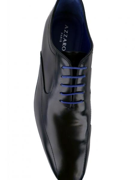 Derby cuir AZZARO noir