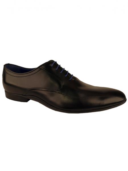 Derby cuir AZZARO noir