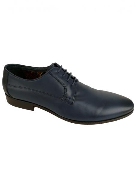 Derby cuir DIGEL bleu