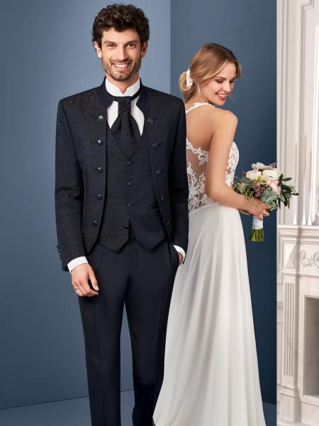 costume col mao mariage