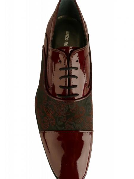 Chaussures mariage Enzo Romano bordeaux