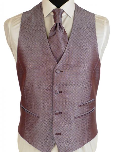 Gilet mariage Digel Bordeaux clair