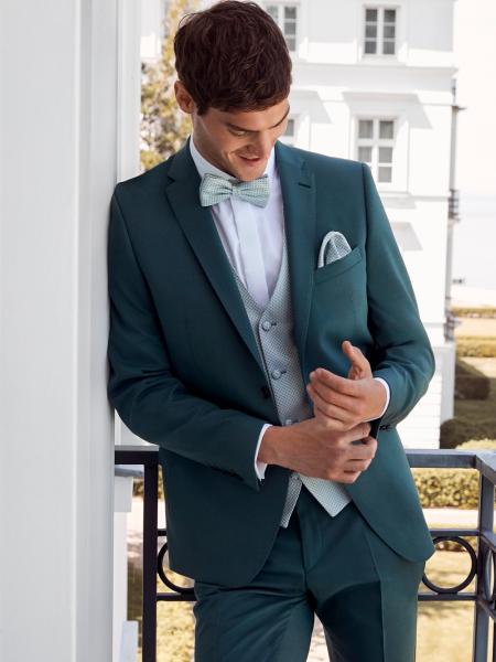 Gilet pour costume de mariage vert