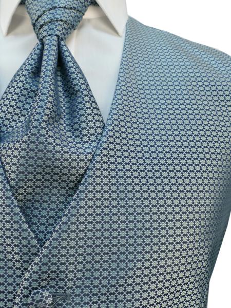 Gilet de cérémonie vert/bleu