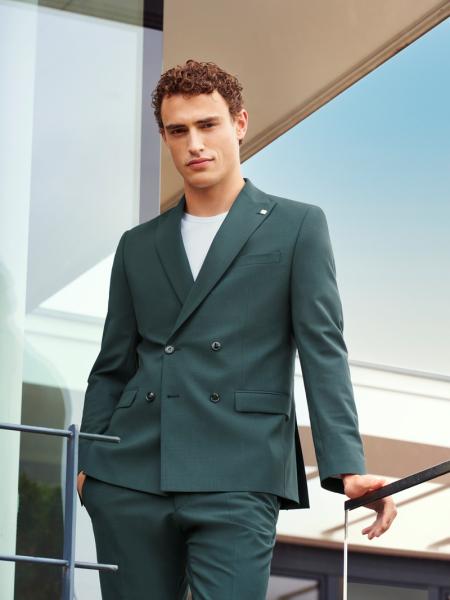Costume croisé vert fôret DIGEL