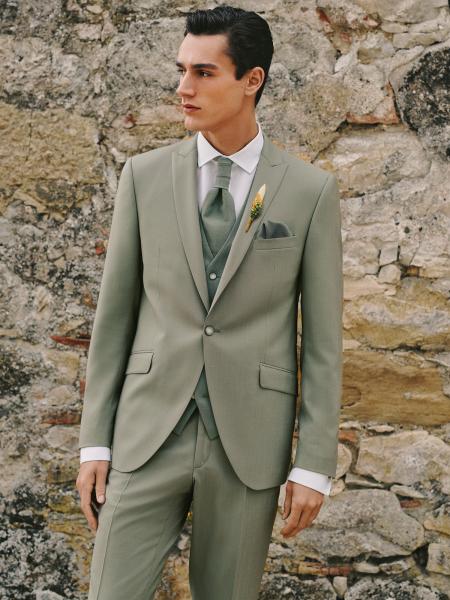 Coostume de mariage DIGEL vert amande