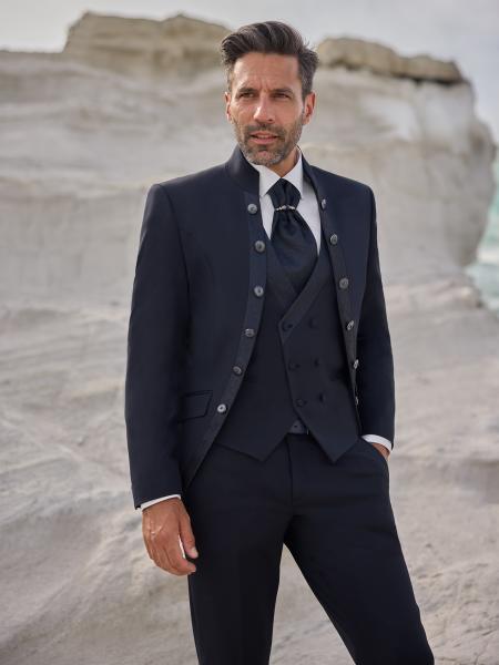Col officier Empire du Marié marine