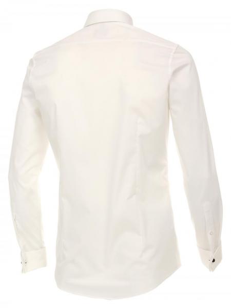 Chemise cérémonie col italien ivoire