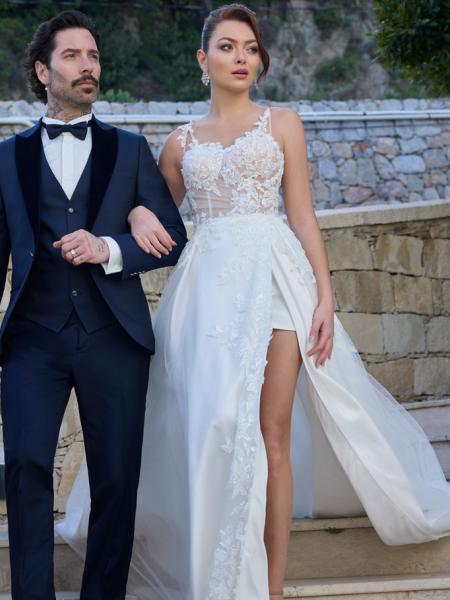 Smoking Emprire du marié bleu marine Paris