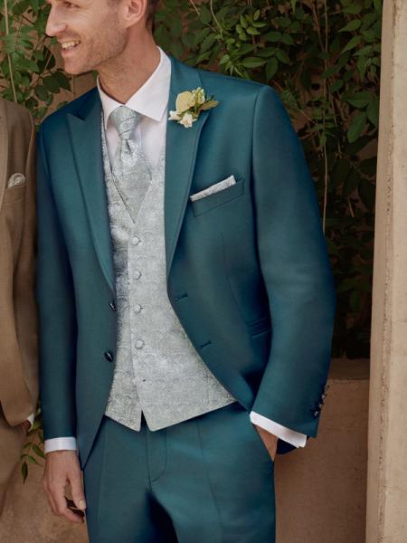 costume de mariage vert canard wilvorst