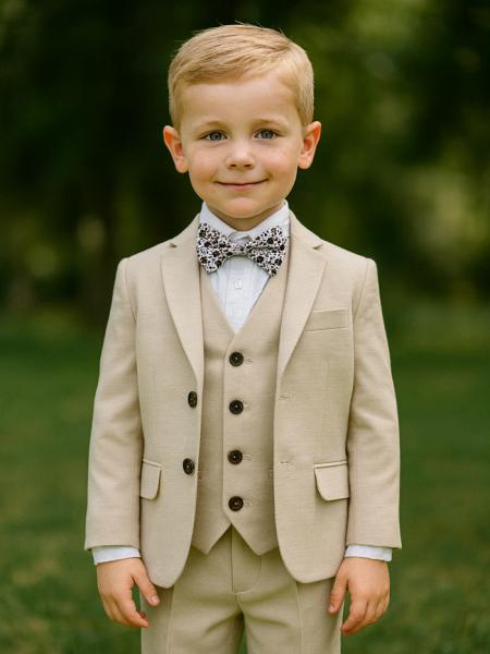 Costume enfant 3 pièces beige