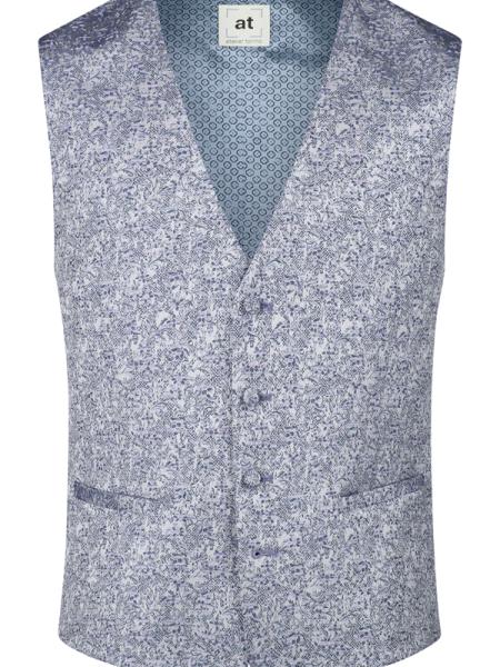 Gilet de mariage bleu
