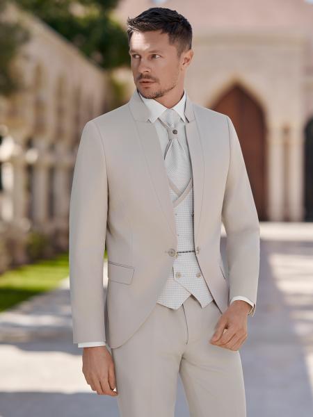 Costume de mariage Alicante beige clair L’Empire du Marié
