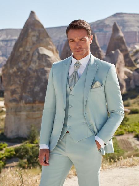Costume de mariage SENNA vert clair Adimo