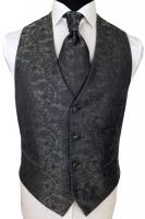 Gilet mariage DIGEL gris foncé