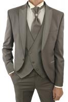 Costume mariage gris bi-couleur CAMILLIANO