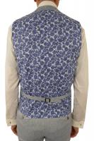 Dos gilet costume lin bleu ciel DIGEL