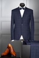 Costume CAMILLIANO bleu à carreaux