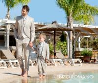 Costume de mariage beige Enzo Romano 