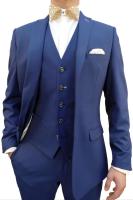 Costume de mariage bleu Monsieur HECTOR 