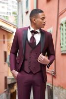 Costume de mariage bordeaux OSLO EMPIRE DU MARIÉ