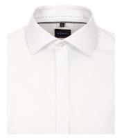 Chemise de cérémonie blanche gorge cachée