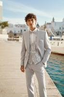 Costume de mariage gris perle Digel ceremony