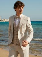 Costume de mariage pied de puce beige DIGEL