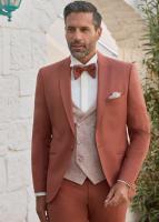 Costume de mariage empire du marié terracotta