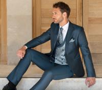 Costume Enzo Romano bleu
