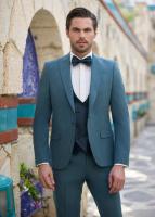 Costume de mariage Vert Empire du marié Prague