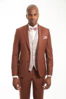 Costume de cortége 2 pièces terracotta