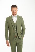 Costume 2 pièces vert pour témoin mariage