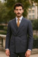 Costume veste croisé 2 pièce bleu marine