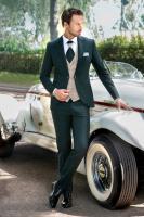 Costume de mariage vert profond Enzo Romano 