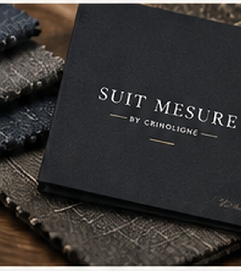Nuancier de tissus et book Suit Mesure by Crinoligne
